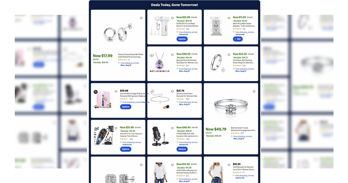 Walmart Weekly Ad (8/29/26) 1-Day Flash Deals