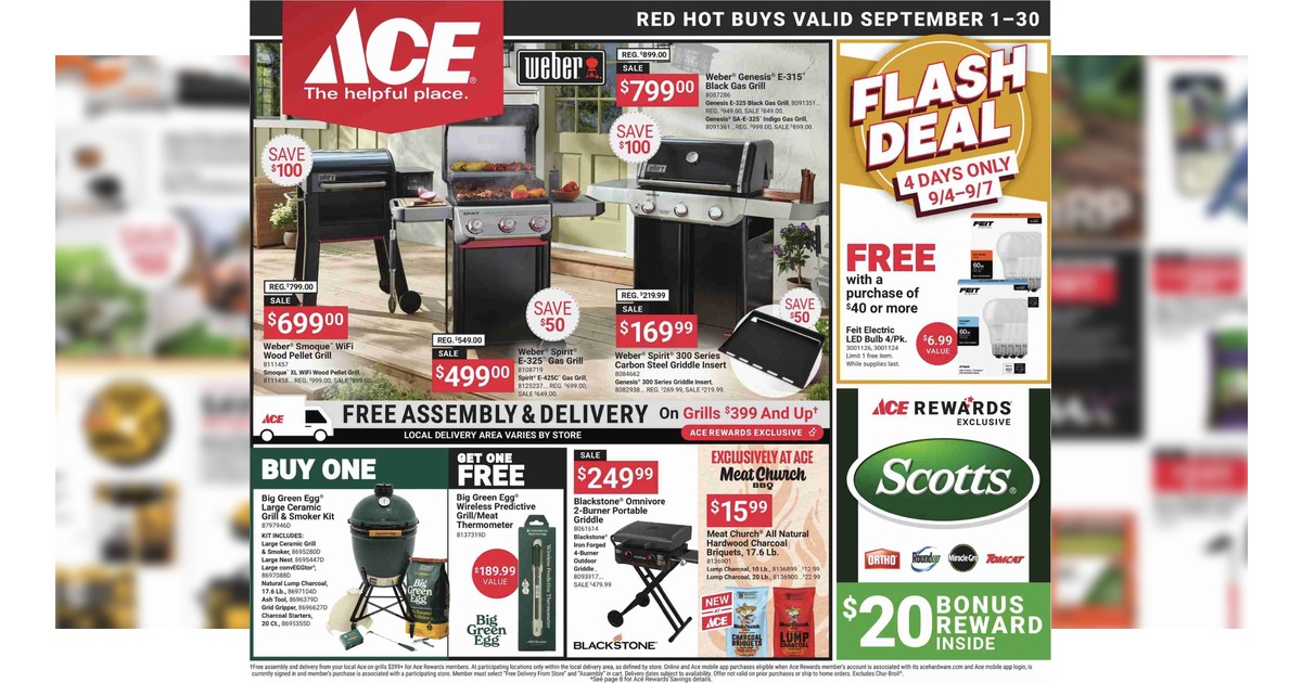 Ace Hardware Ad (9/1/26– 9/30/26) September Preview