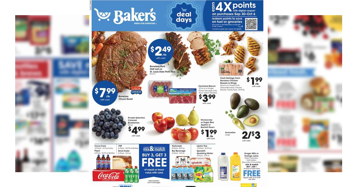 Baker’s Weekly Ad (9/30/26 – 10/6/26) Early Preview