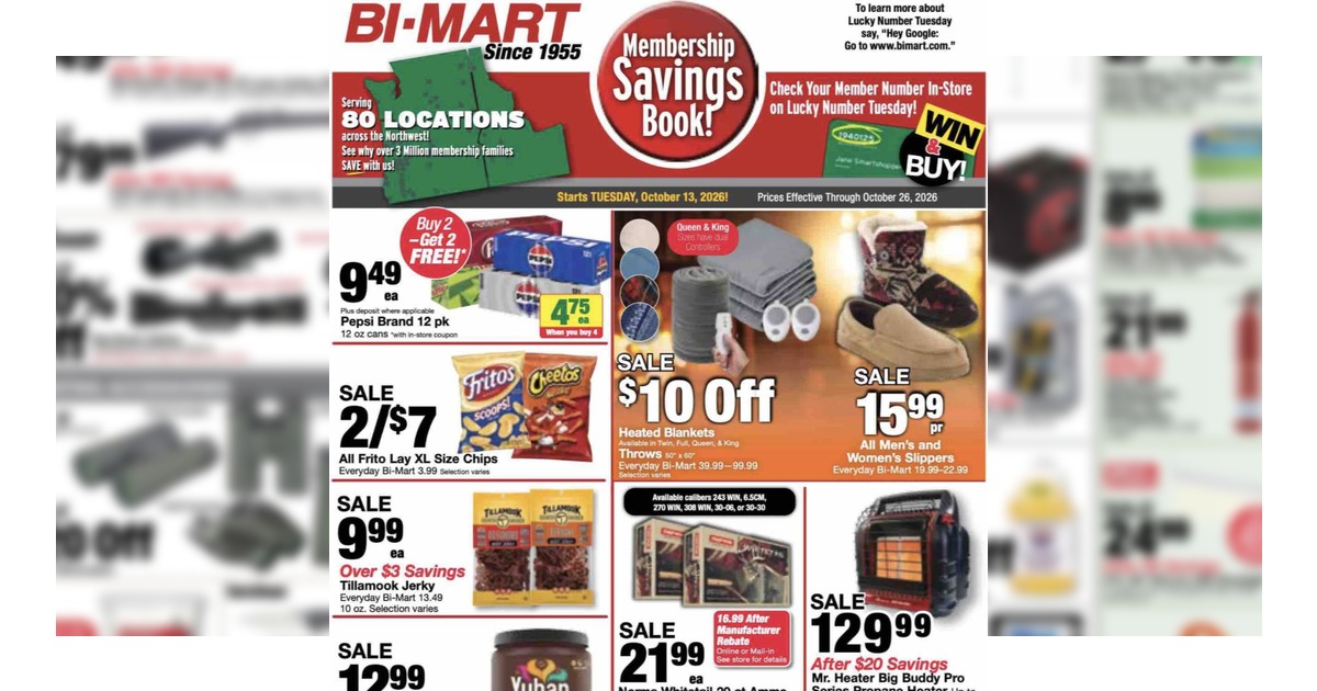 Bi Mart Weekly Ad (10/13/26 - 10/26/26) Preview!