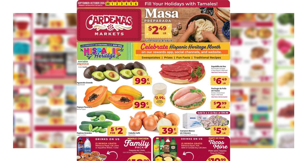 Cardenas Weekly Ad (9/30/26 – 10/6/26) Early Preview