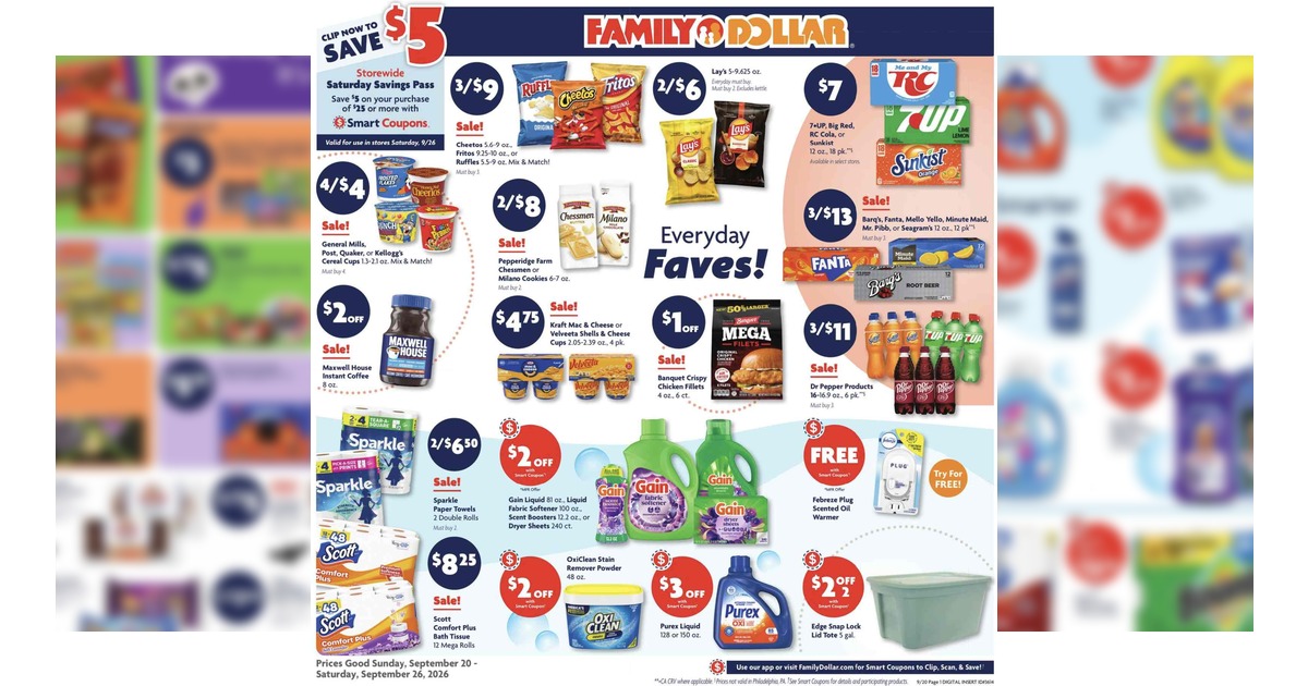Family Dollar Weekly Ad (9/22/26 - 9/26/26) Preview!
