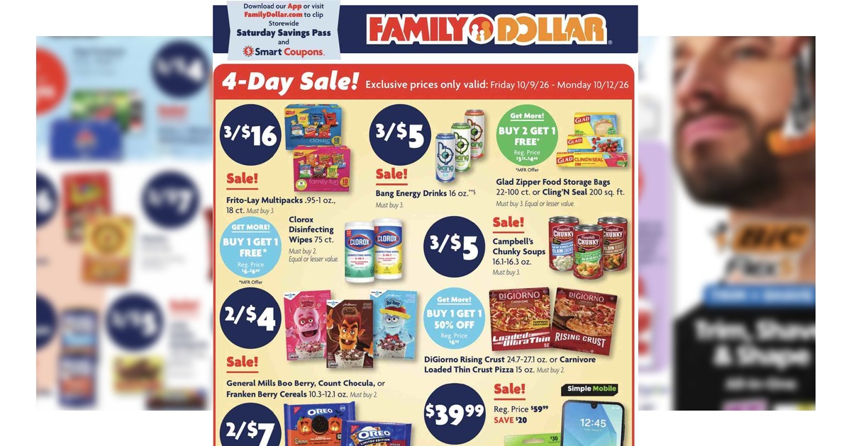 Family Dollar Weekly Ad (10/4/26 - 10/10/26) Preview!