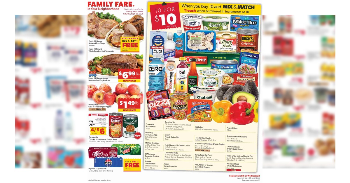 Family Fare Weekly Ad (9/20/26 - 9/26/26) Flyer Preview