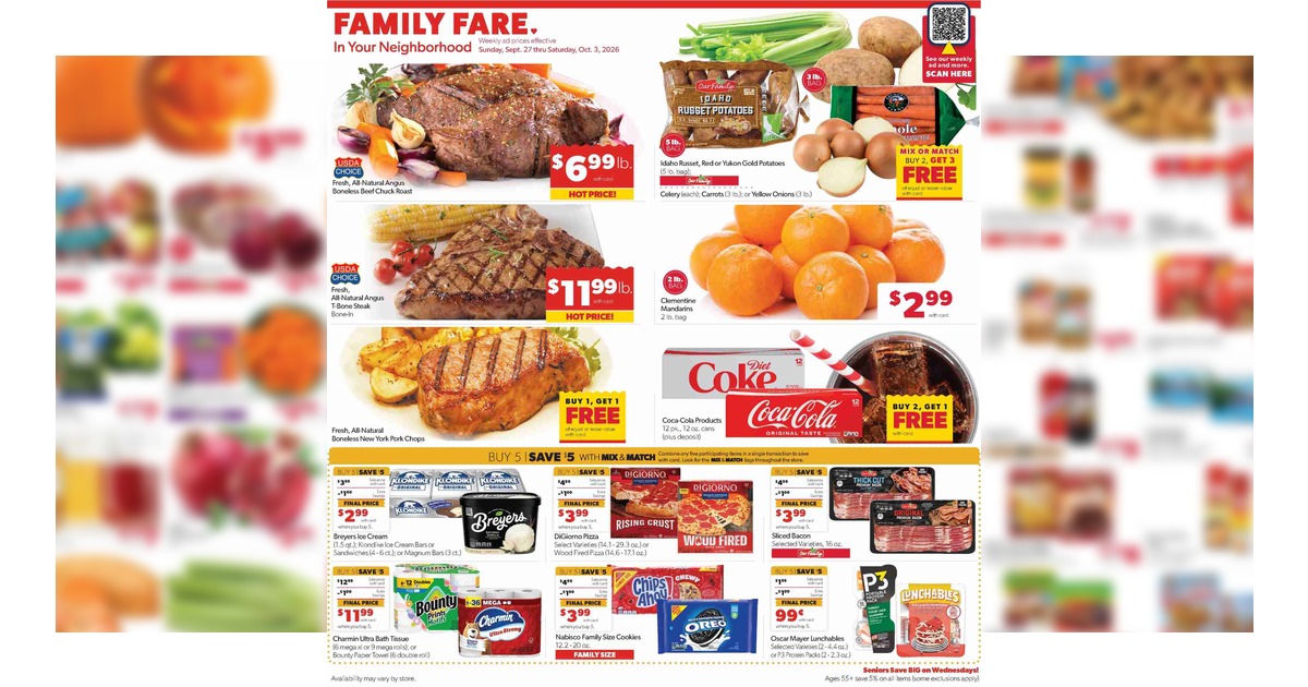 Family Fare Weekly Ad (9/27/26 - 10/3/26) Flyer Preview