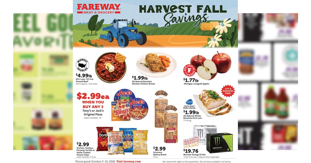 Fareway Weekly Ad (10/5/26 - 10/10/26) Preview