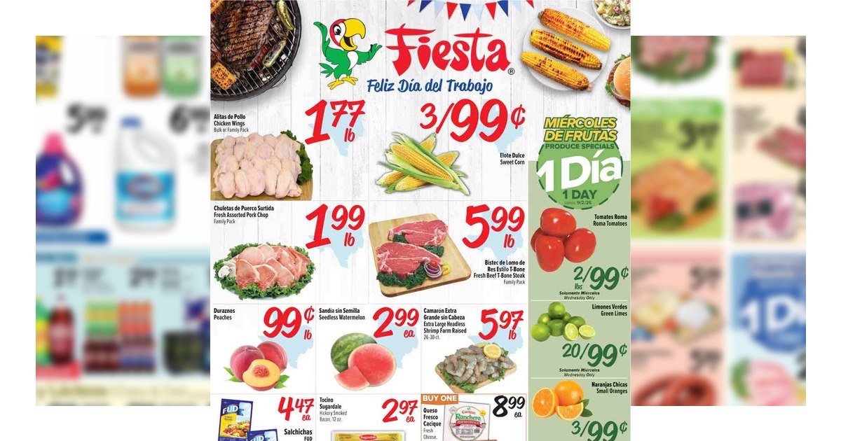Fiesta Weekly (9/2/26 – 9/8/26) Ad