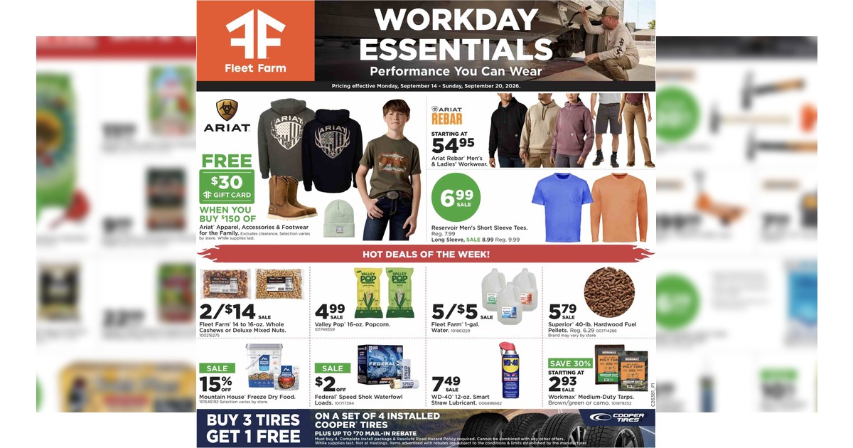 Fleet Farm Weekly Ad (9/14/26 - 9/20/26) Preview!