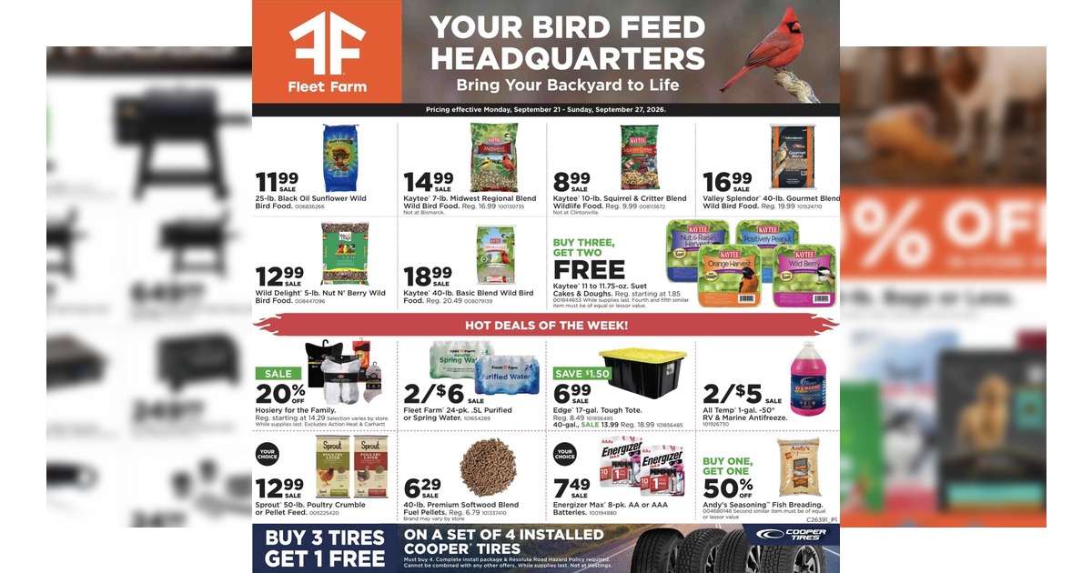 Fleet Farm Weekly Ad (9/21/26 - 9/27/26) Preview!