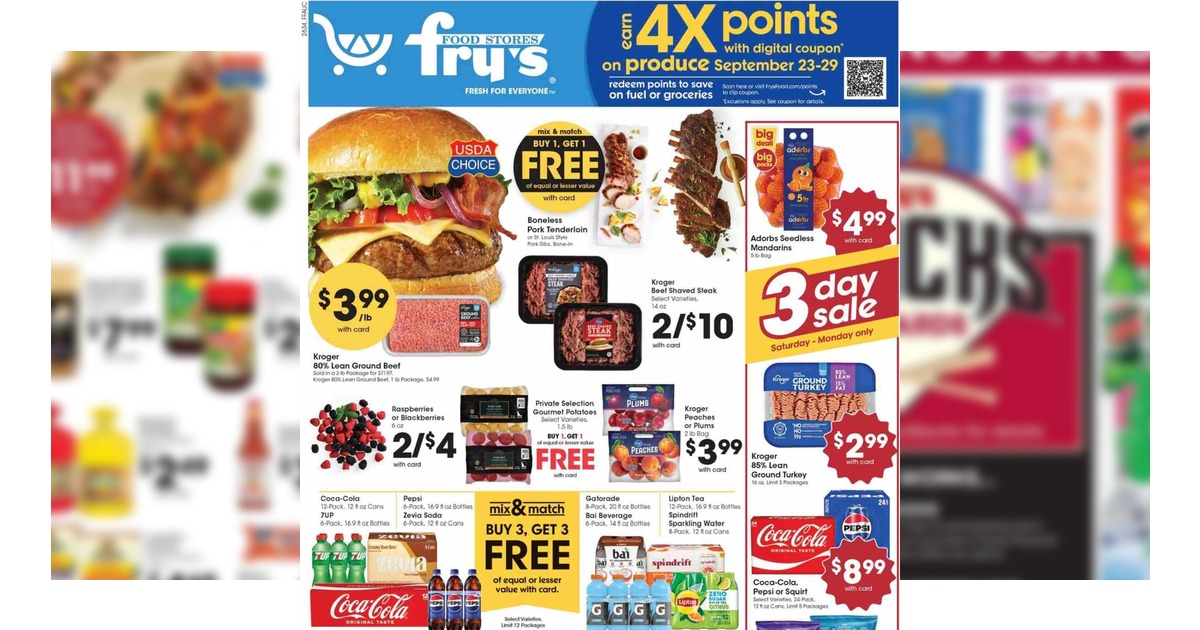 Fry’s Weekly Ad (9/23/26 – 9/29/26) Preview