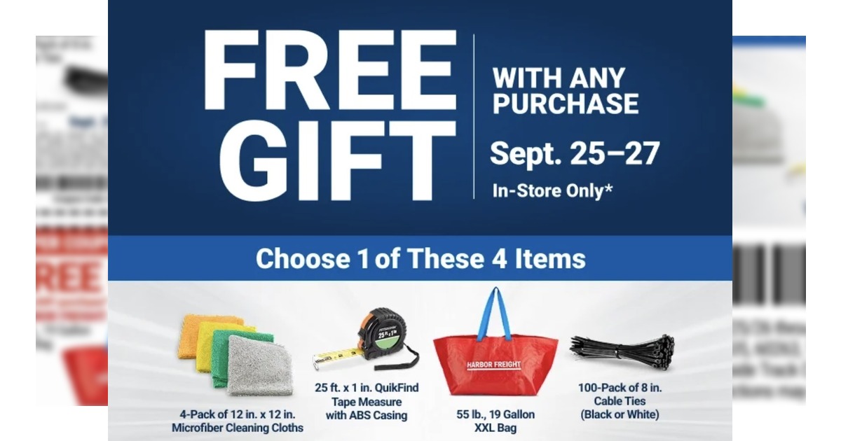 Harbor Freight 3-Day Flyer (9/25/26 – 9/27/26) Sales Preview!