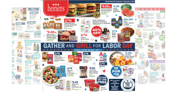 Heinen's Weekly (9/2/26 – 9/8/26)