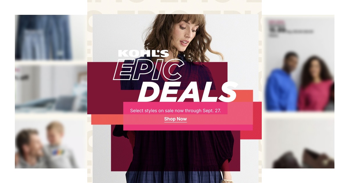 Kohl's Ad (9/21/26 - 9/27/26) Epic Deals!