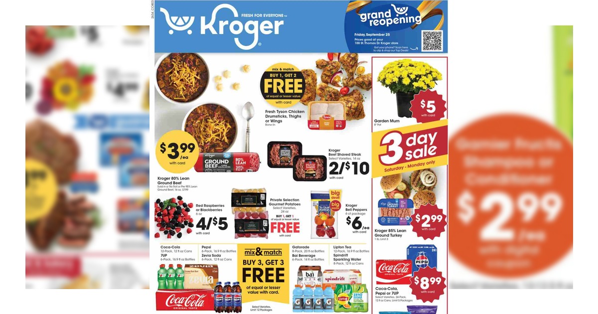 Kroger Weekly Ad (9/23/26 – 9/29/26) Early Preview!