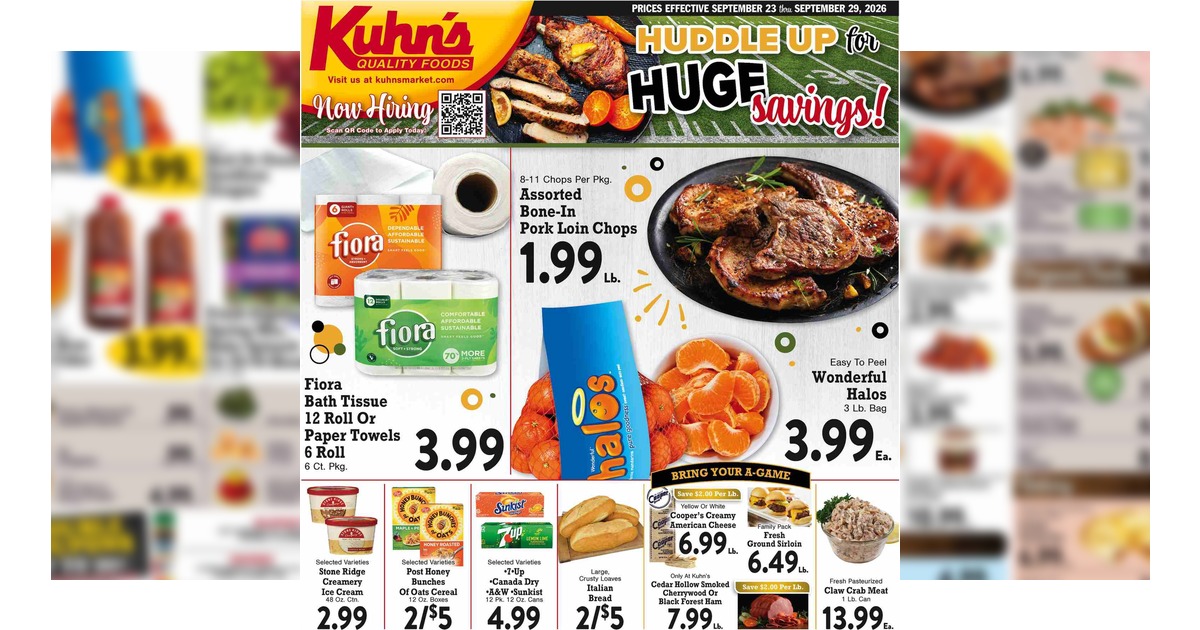 Kuhn’s Weekly Ad (9/23/26 – 9/29/26) Preview