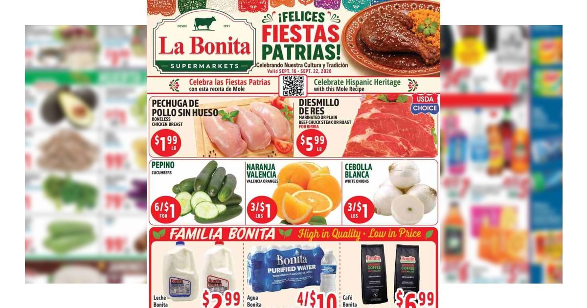 La Bonita Weekly Ad (9/23/26 – 9/29/26) Preview