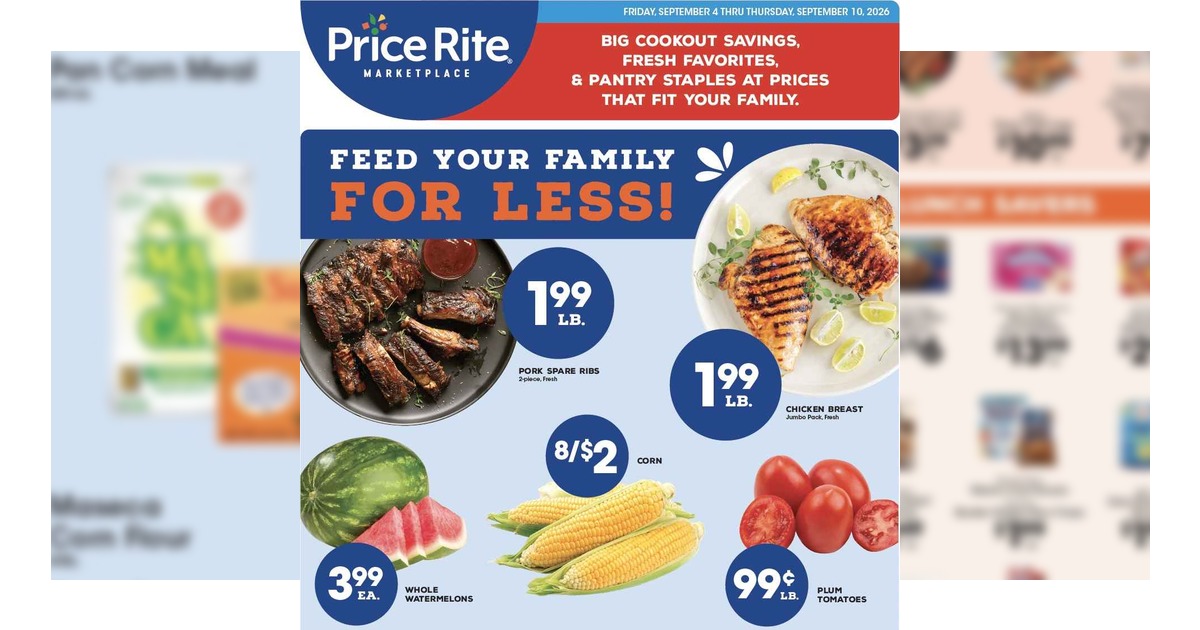 Price Rite Flyer (9/4/26– 9/10/26) Early Weekly Ad Preview