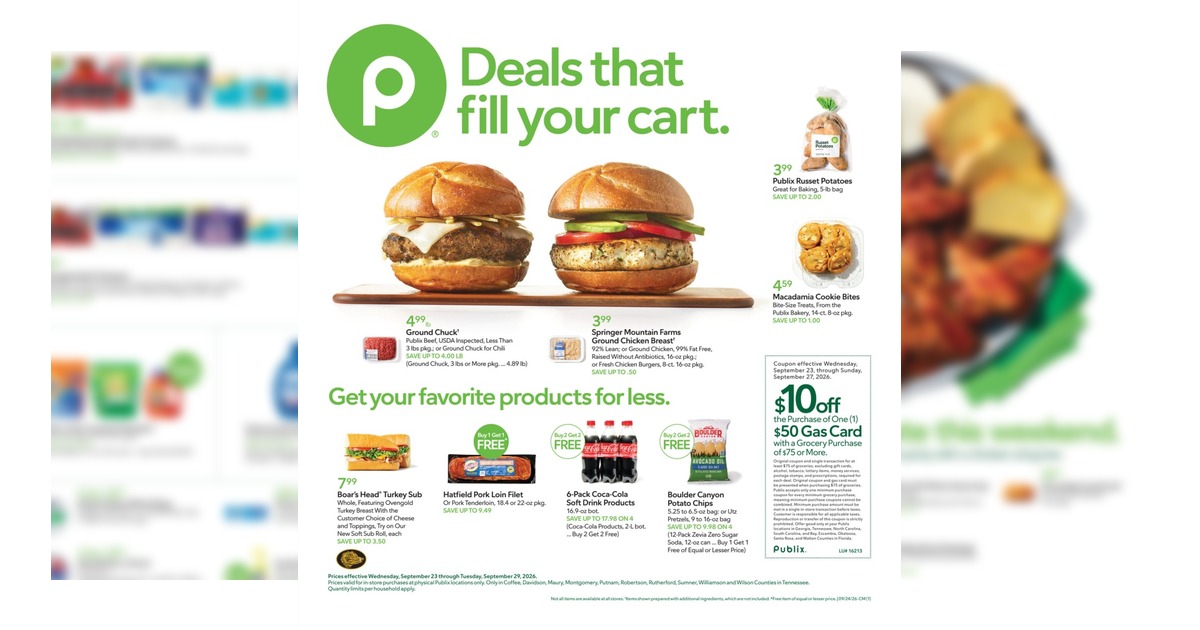 Publix Weekly Ad (9/23/26 – 9/29/26) Sneak Peek Preview