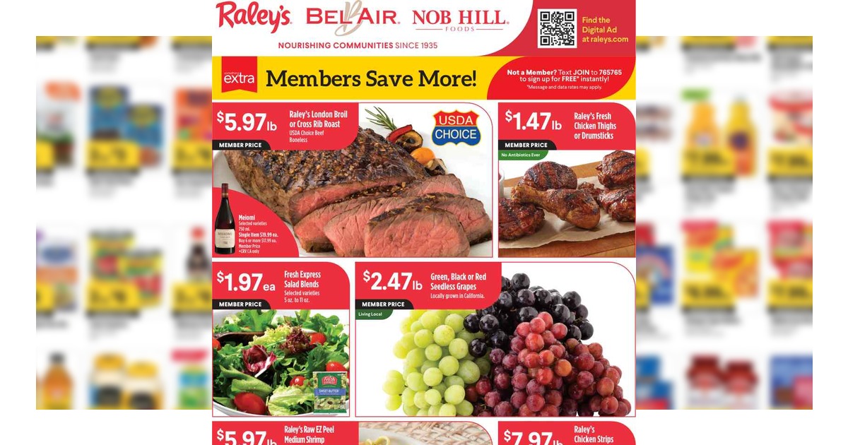 Raley’s Weekly Ad (9/23/26 – 9/29/26) Preview