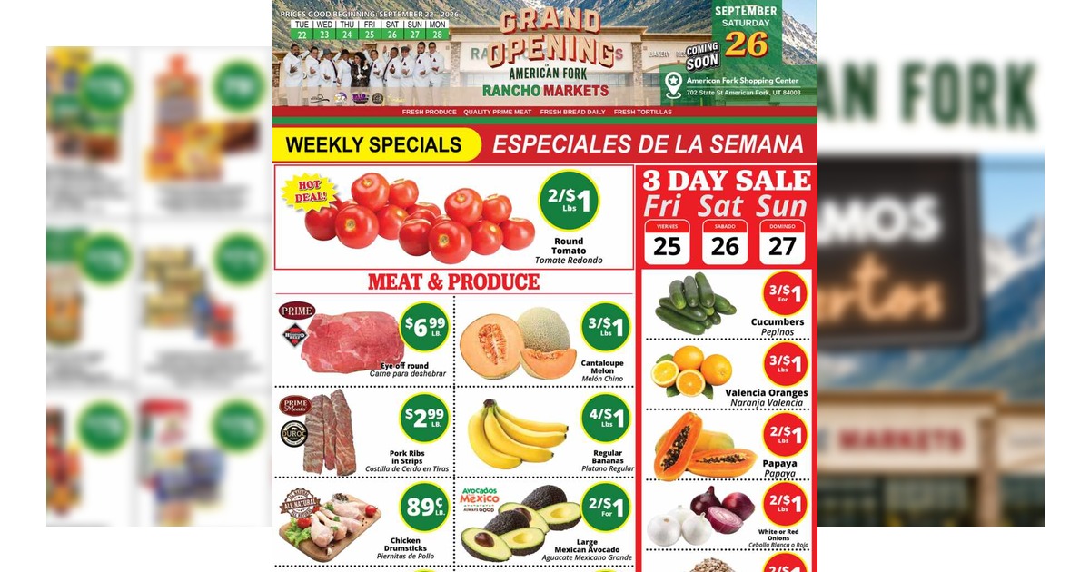 Rancho Markets Ad (9/22/26 – 9/28/26) Weekly Preview