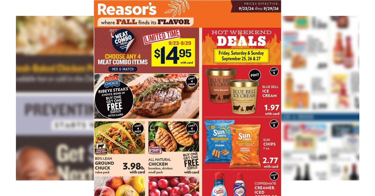 Reasor's Weekly Ad (9/23/26 – 9/29/26) Preview