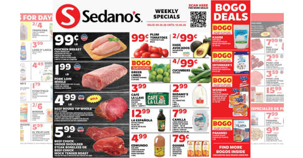 Sedano's Weekly Ad (9/30/26 – 10/6/26)