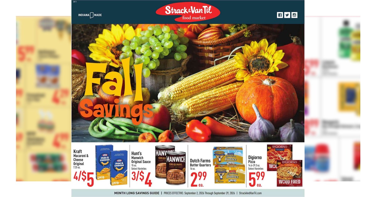 Strack and Van Til September Ad (9/2/26 – 9/29/26) Early Preview