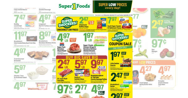 Super 1 Foods Ad (9/16/26 – 9/22/26)