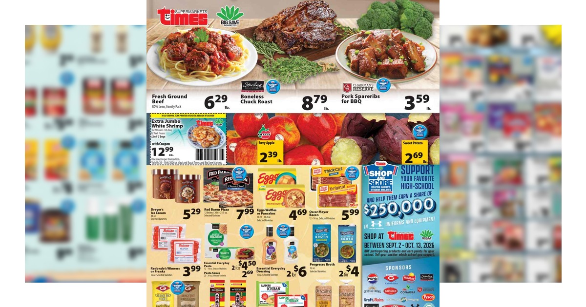 Times Supermarkets Weekly Ad (9/30/26 – 10/06/26) Preview
