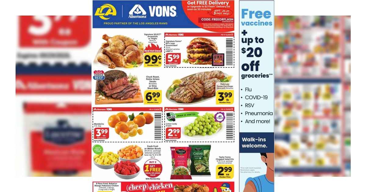Vons Weekly Ad (9/23/26 – 9/29/26) Early Preview