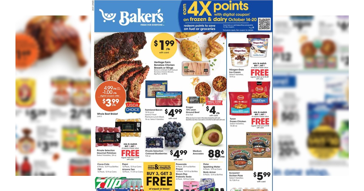 Baker’s Weekly Ad (10/14/26 – 10/20/26) Early Preview