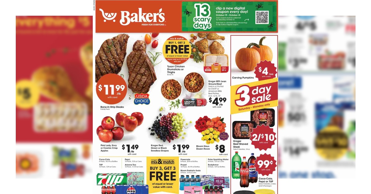 Baker’s Weekly Ad (10/21/26 – 10/27/26) Early Preview