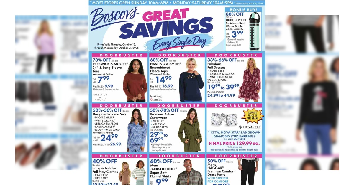 Boscov's Ad (10/15/26 - 10/21/26) Weekly Sales Preview