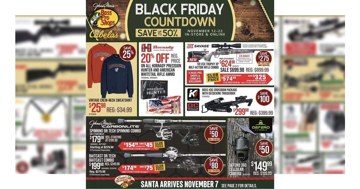 Cabela's Ad (11/12/26 - 11/22/26) Early Black Friday!
