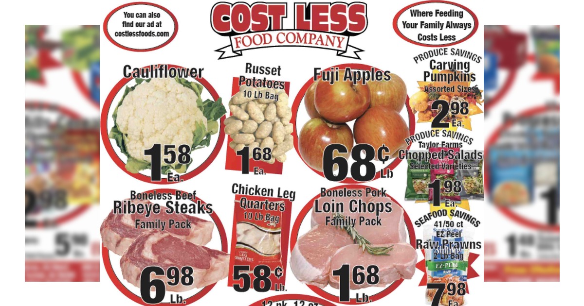 Cost Less Food Ad (10/14/26 – 10/20/26) Weekly Ad Preview