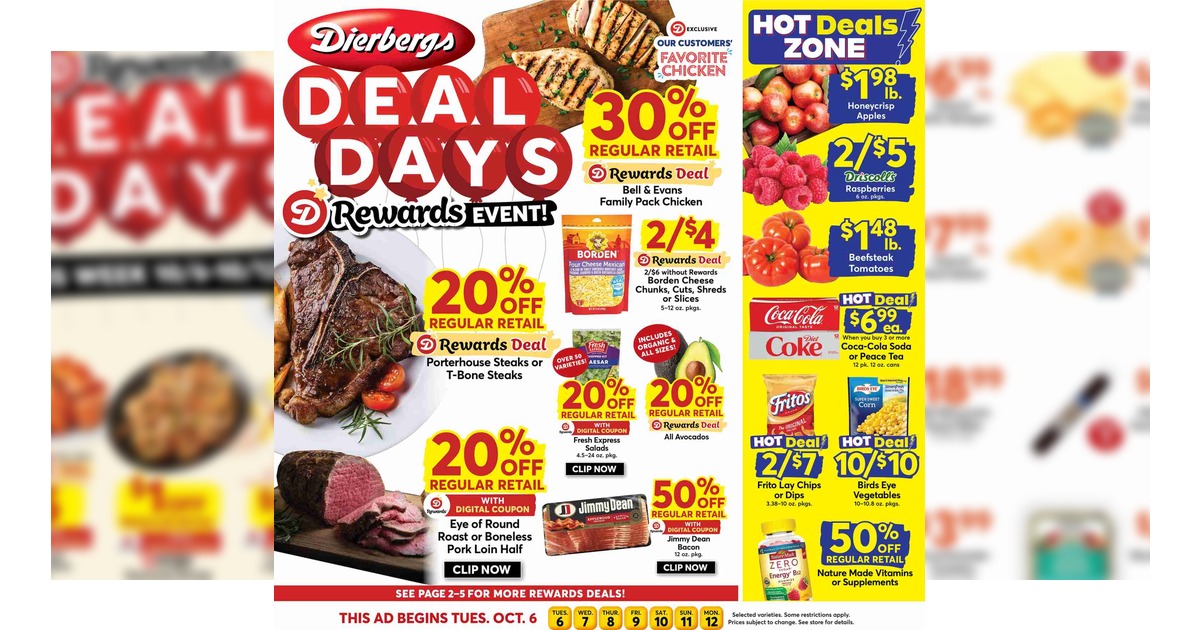 Dierbergs Weekly Ad (10/6/26 - 10/12/26) Early Preview