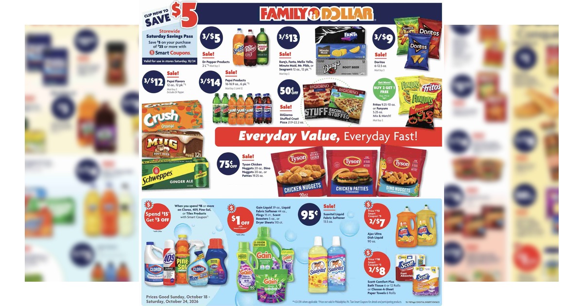 Family Dollar Weekly Ad (10/18/26 - 10/24/26) Preview!