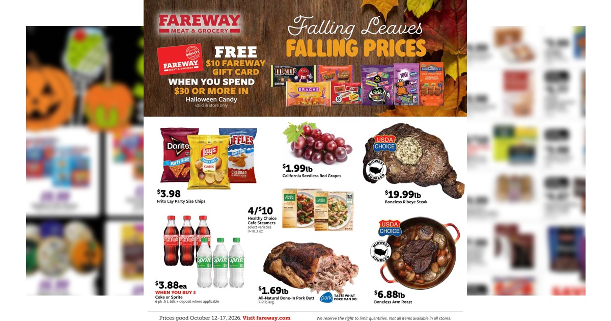 Fareway Weekly Ad (10/12/26 - 10/17/26) Preview