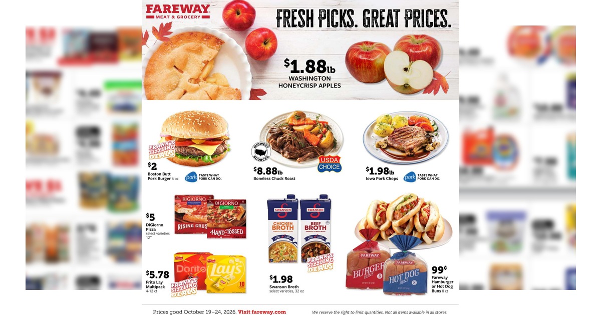 Fareway Weekly Ad (10/19/26 - 10/25/26) Preview