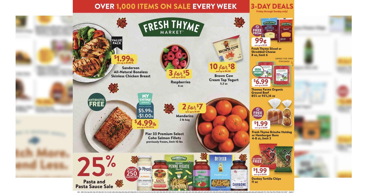 Fresh Thyme Weekly Ad (10/7/26 – 10/13/26) Early Preview