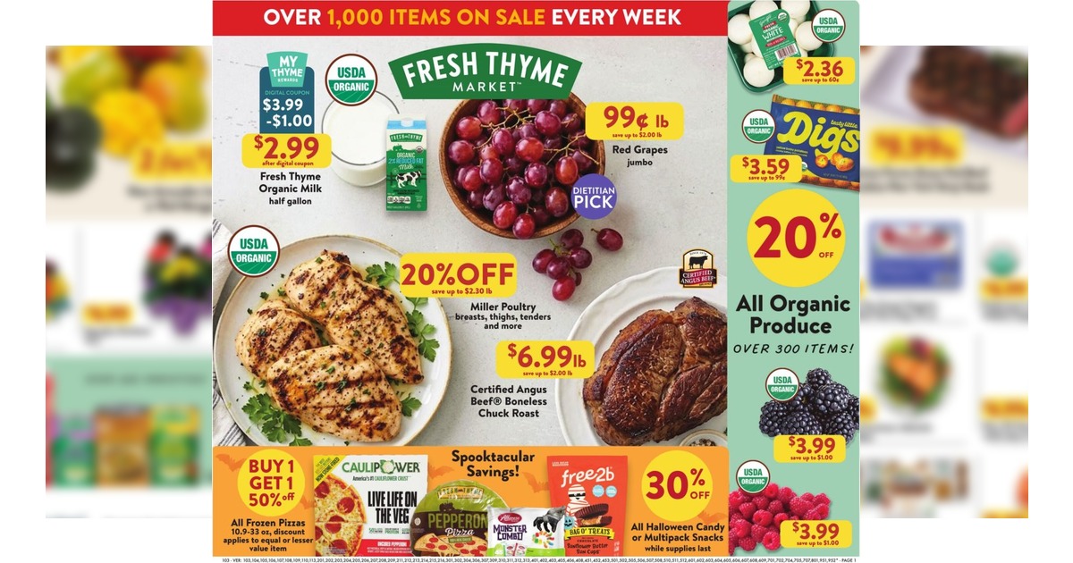 Fresh Thyme Weekly Ad (10/21/26 – 10/27/26) Early Preview