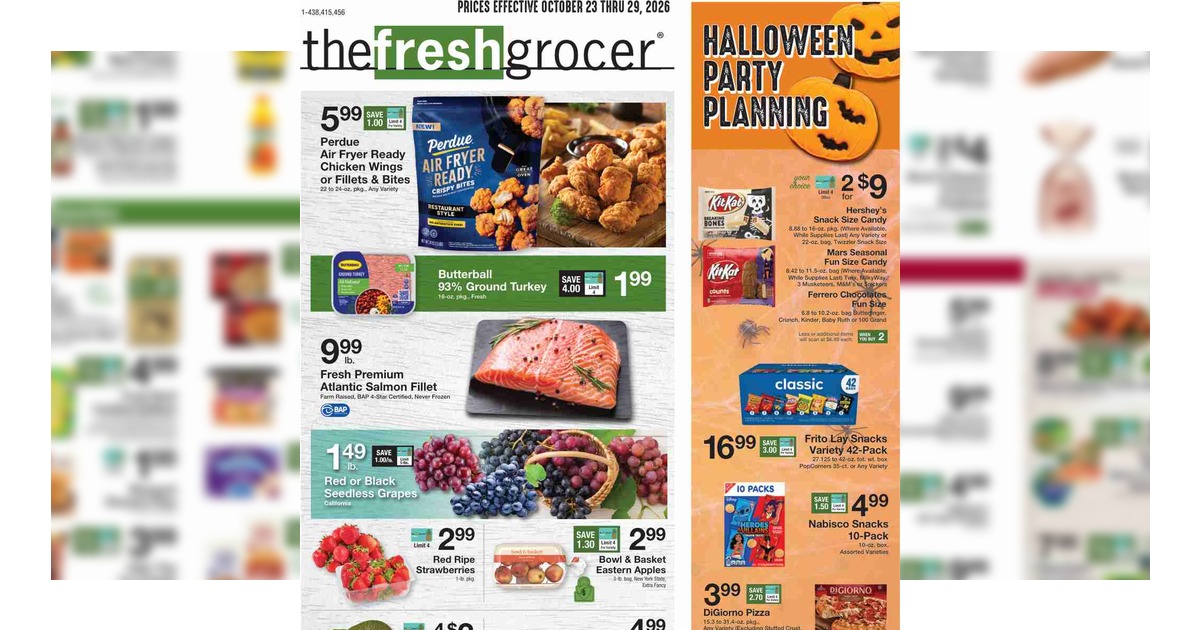 The Fresh Grocer Weekly Ad (10/23/26– 10/29/26) Gerrity's Ad