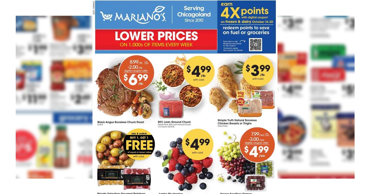 Mariano’s Weekly Ad (10/14/26 – 10/20/26) Early Preview