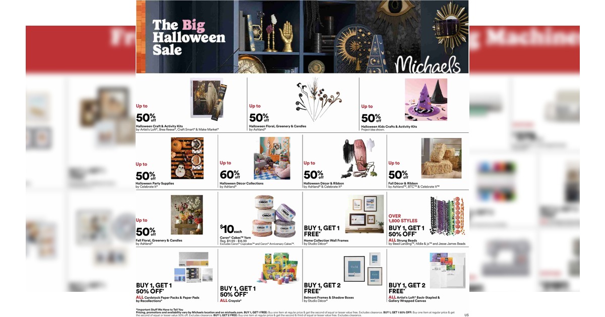 Michaels Weekly Ad (10/11/26 - 10/17/26) Preview!