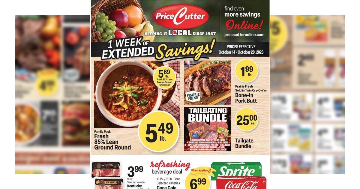 Price Cutter Weekly Ad (10/14/26 – 10/27/26) Preview