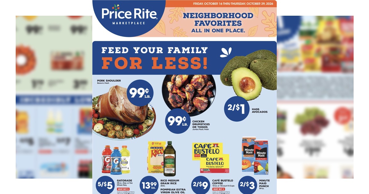 Price Rite Flyer (10/16/26– 10/29/26) Early Weekly Ad Preview