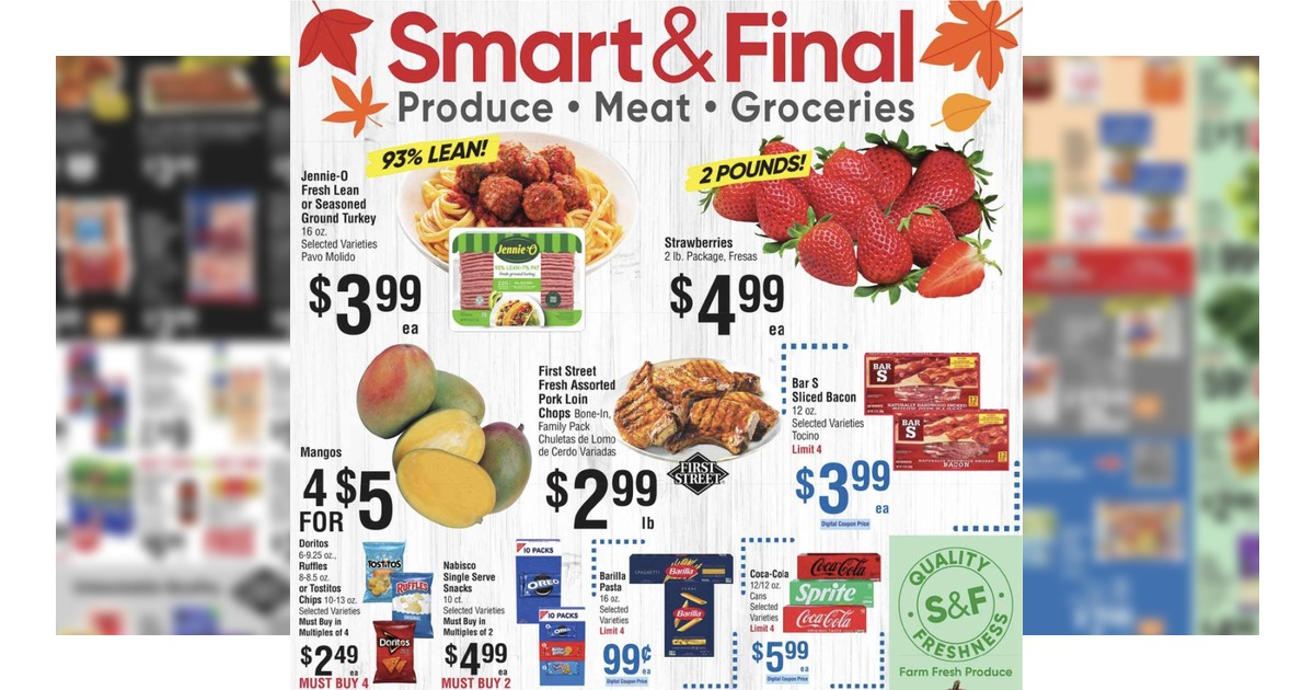 Smart and Final Weekly (10/14/26 – 10/20/26) Ad Preview